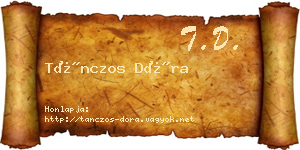 Tánczos Dóra névjegykártya